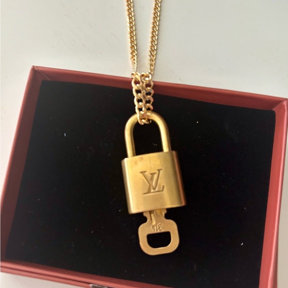 Louis Vuitton Gold Padlock Necklace - Picture 2 of 4